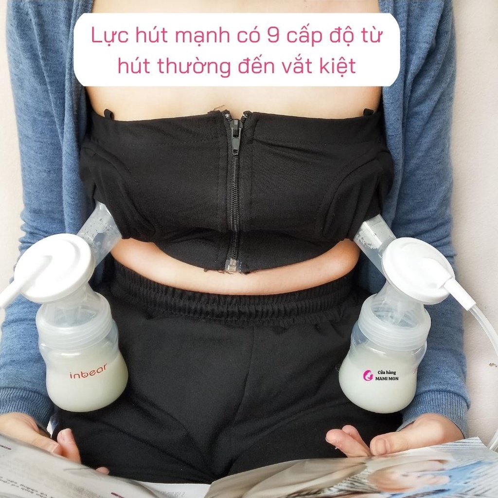 Máy Hút Sữa Điện Đôi Rảnh Tay Inbear Shop Mami Mon Hút Sữa Cầm Tay Tiện Lợi