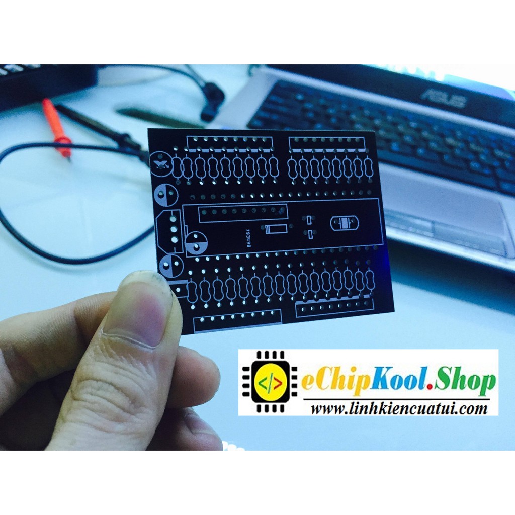 PCB mạch in đèn trái tim 32 led - Trái tim đôi