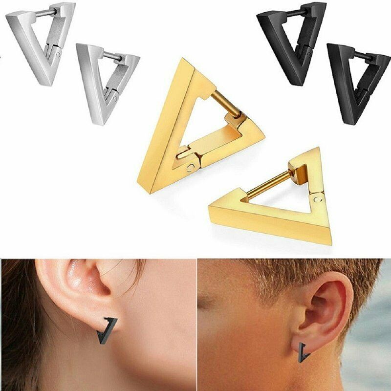 1 Đôi Khuyên Tai Tròn Hình Tam Giác Bằng Thép Không Gỉ Không Gây Dị Ứng Phong Cách Hip Hop Đường Phố Hàn Quốc1 Đôi Khuyên Tai Tròn Hình Tam Giác Bằng Thép Không Gỉ Không Gây Dị Ứng Phong Cách Hip Hop Đường Phố Hàn Quốc