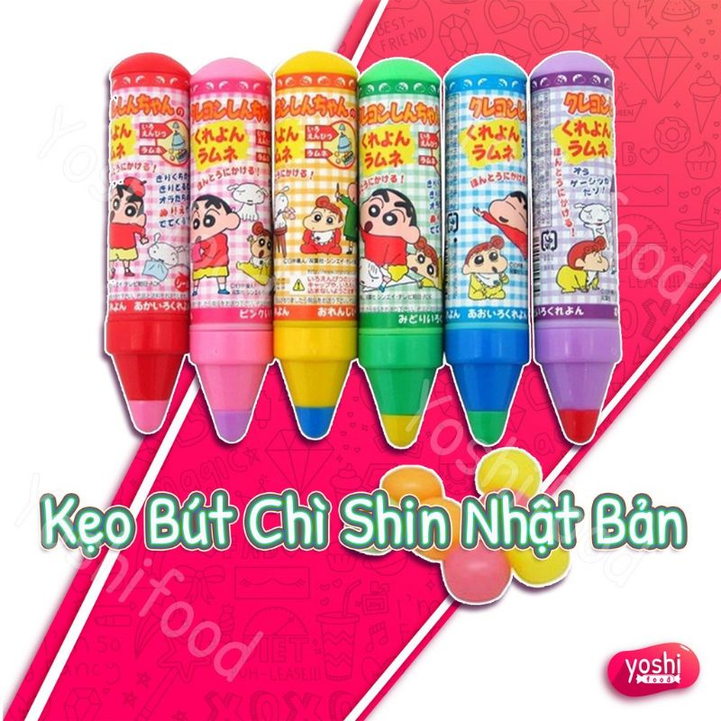 kẹo bút chì màu Shin Nhật Bản