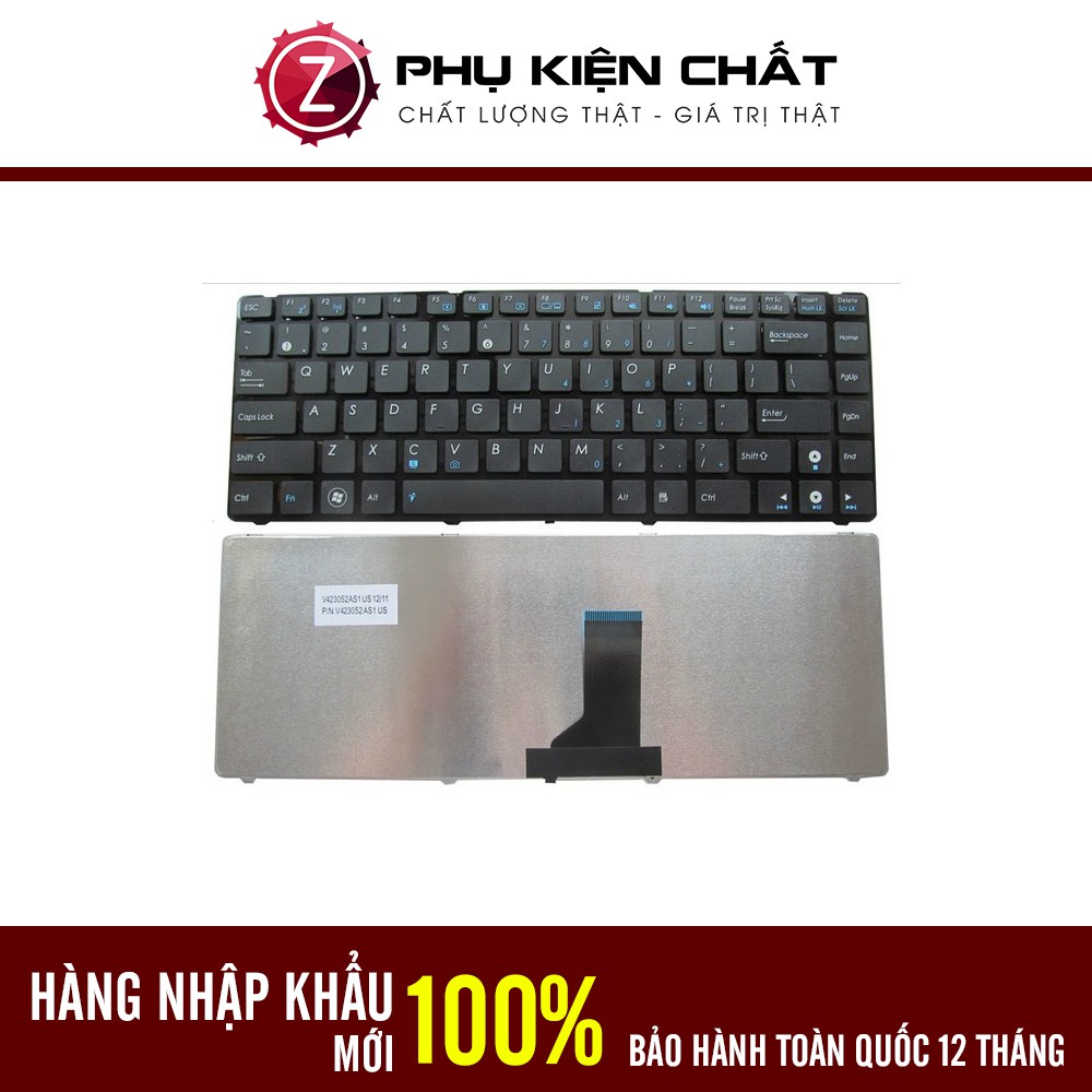 Bàn phím Laptop Asus K42 K42F K42J K43 K43E K43S Màu đen + trắng Hàng mới-Bảo hành 12 tháng toàn quốc!