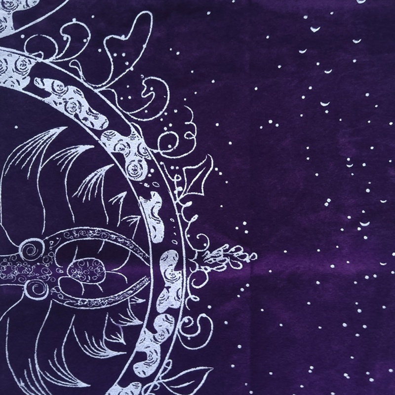 Fol Triple Khăn Nhung Đặc Biệt Cho Bộ Bài Tarot Chiêm Tinh Học Bài Tarot Divination