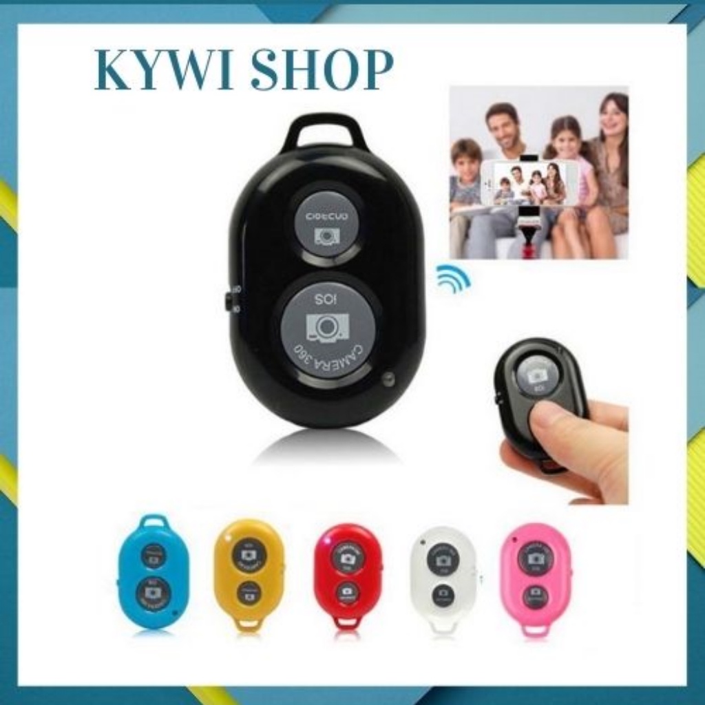 Remote điều kiển từ xa Bluetooth, nút bấm chụp ảnh từ xa không dây – KYWI SHOP