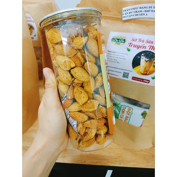 HẠNH NHÂN RANG BƠ VỎ MỎNG LON 450GR