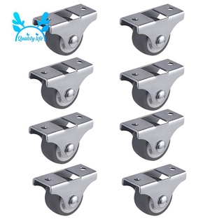 Set 8 bánh xe lăn 1 inch bằng TPE không trượt nhẹ nhàng và êm ái