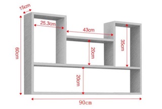Kệ sách treo tường độc đáo