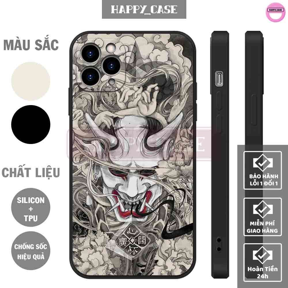 Ốp iPhone NB195 Hình Quỷ Nhật Bản Chống Sốc iPhone Happy Case