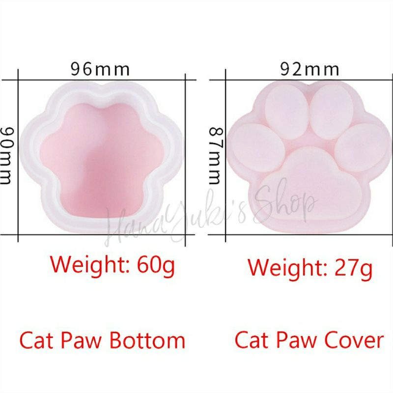 Khuôn hộp đựng hình bàn chân mèo - Paw Cat Box Mold - Resin Handmade - ❄HanaYuki❄