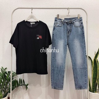 QUẦN BAGGY JEAN 2 KHUY BẤM