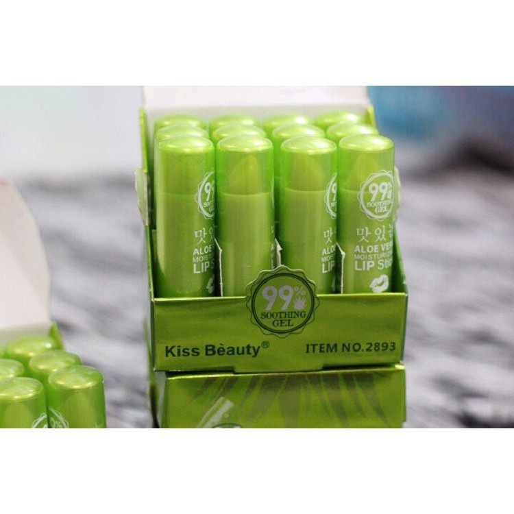 Son dưỡng môi nha đam Aloe Vera ❤️FREE SHIP❤️ Màu tự nhiên lâu trôi - Dưỡng môi mềm mượt