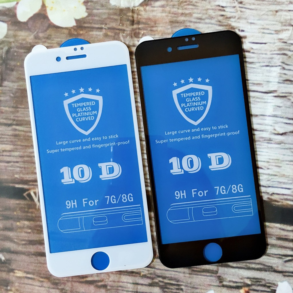 Kính Cường Lực 10D Full Màn Hình Cho Iphone 6/7/8/X
