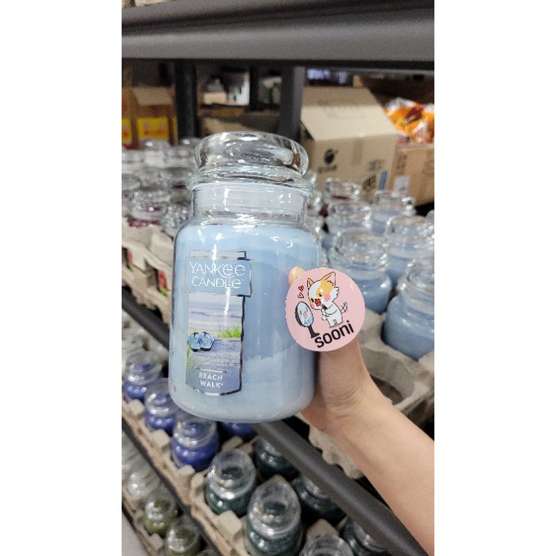 YANKEE CANDLE Hũ lớn 623g BÔNG TẨY TRANG SẠCH LEMON LAVENDER MIDSUMMER’S NIGHT BAHAMA BREEZE / BLACK CHERRY MIDNIGHT JASMIN / PINK SANDS