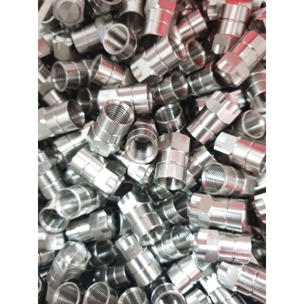 Nắp van bánh xe inox 304 không gỉ gắn nhiều loại xe . sss/ cái