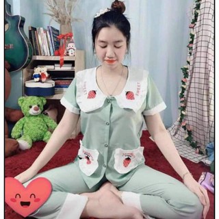 Đồ bộ mặc nhà trái dâu freesize
