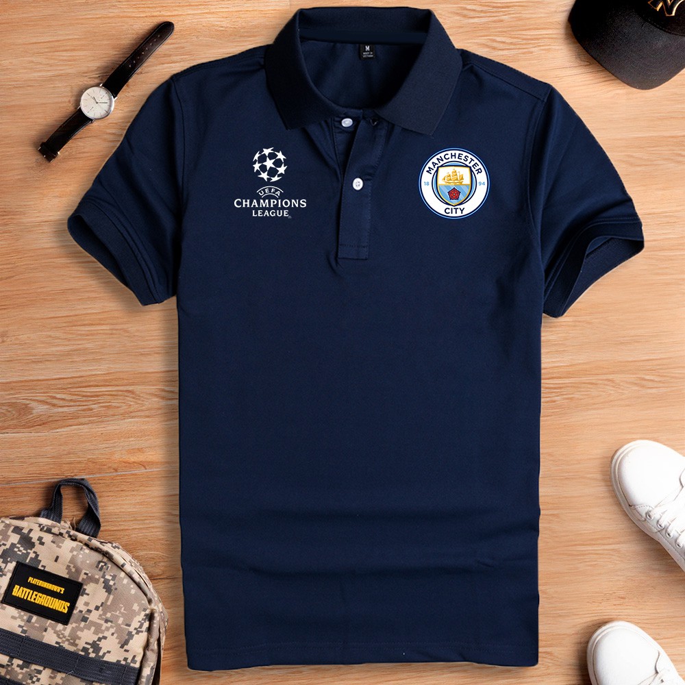 Áo thun polo có cổ ngắn tay CLB Man City - nam nữ cao cấp, vải đẹp, cotton thấm hút mồ hôi, ko bông xù trẻ trung GUCATI | BigBuy360 - bigbuy360.vn