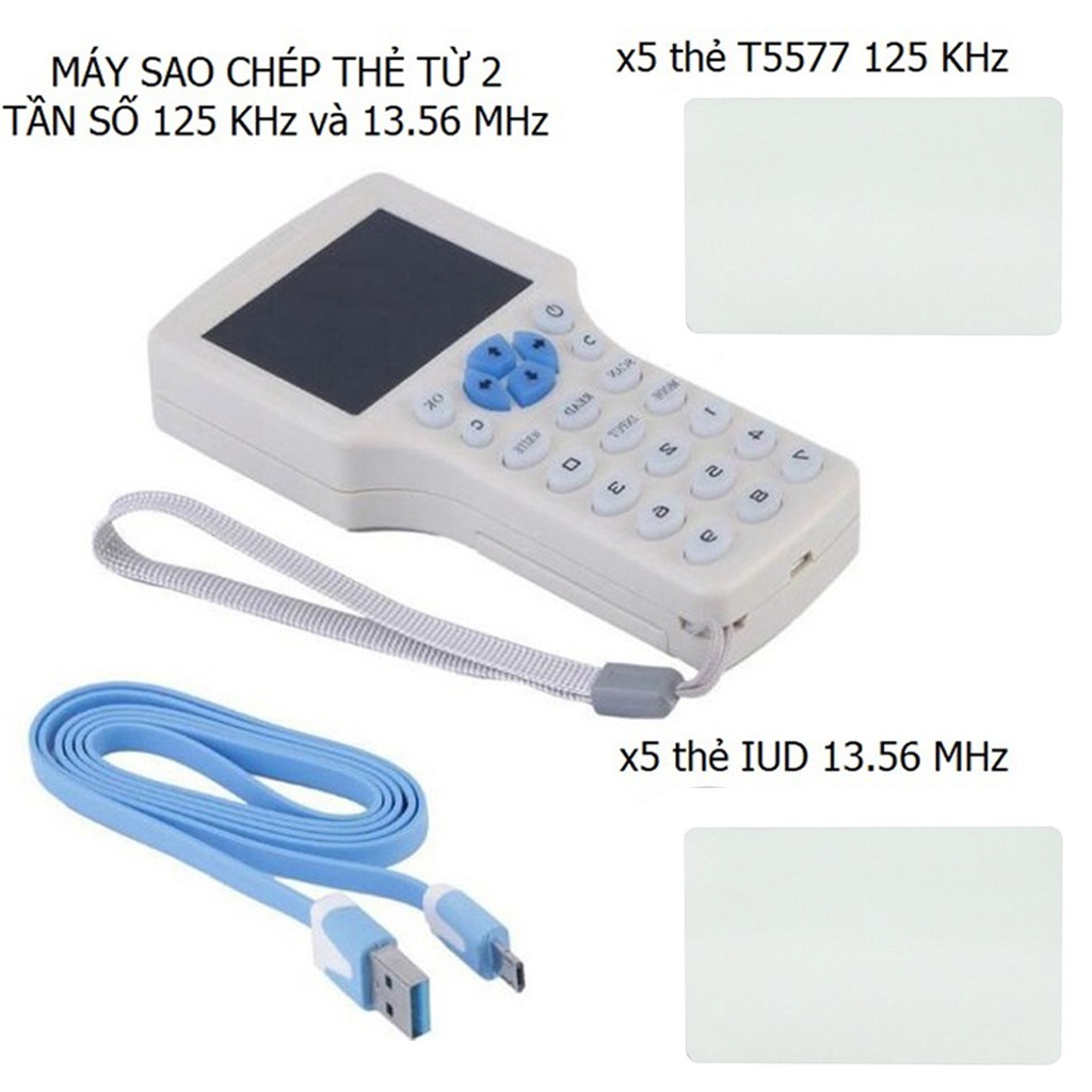 Máy ghi / Thiết Bị Đọc Thẻ Id / Ic 9 Tần Số Đa Năng Cao Cấp