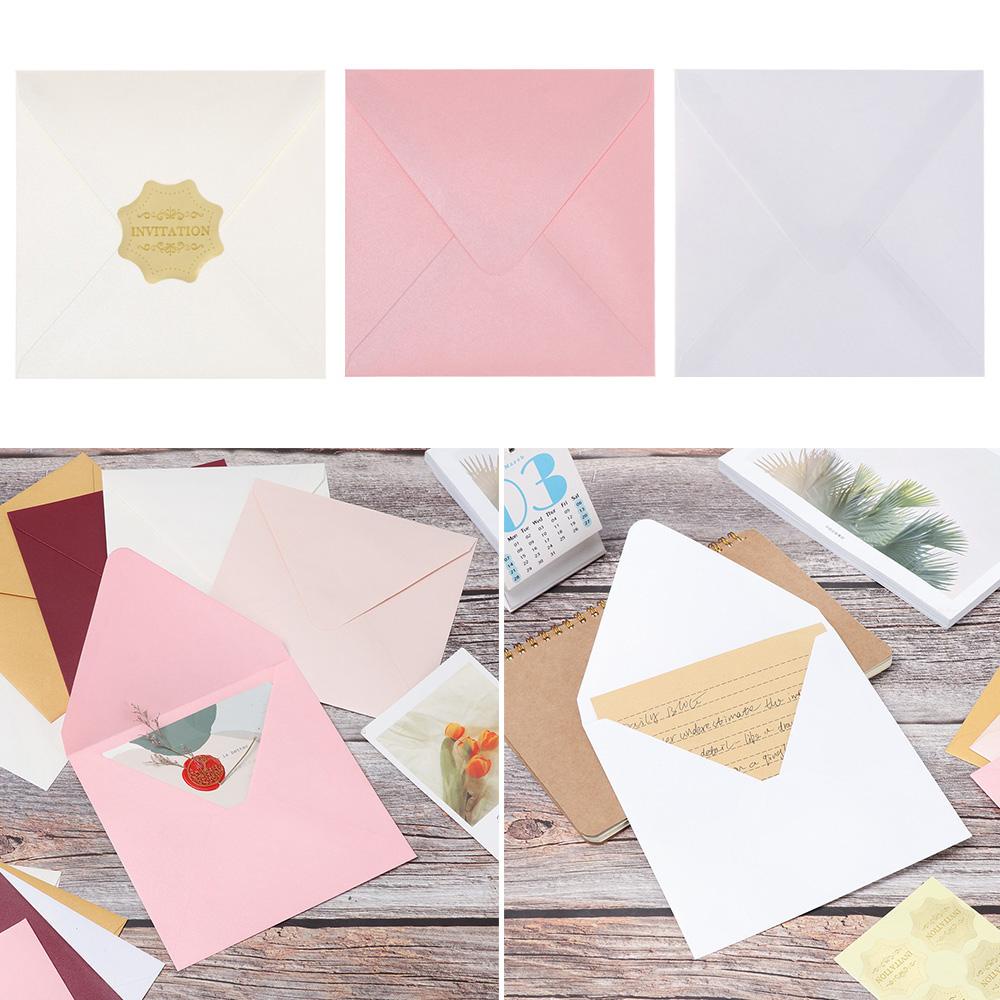SUENIN Set 10 Thiệp Giấy Dạng Vuông Nhiều Màu Sắc