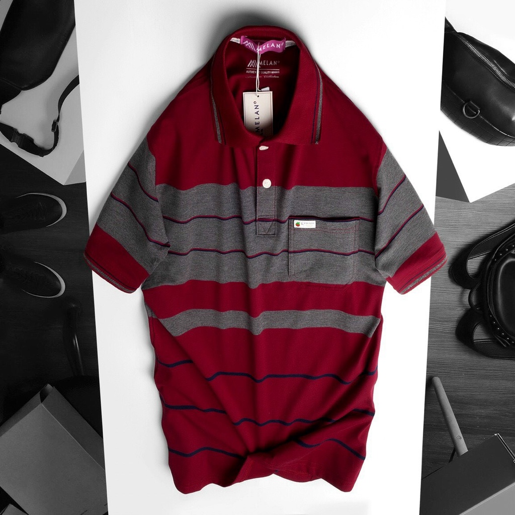 Áo thun polo nam trung niên MELAN 8M phối túi tiện lợi, chất liệu coton cao cấp, form suông dáng rất thoải mái CODE7 | BigBuy360 - bigbuy360.vn