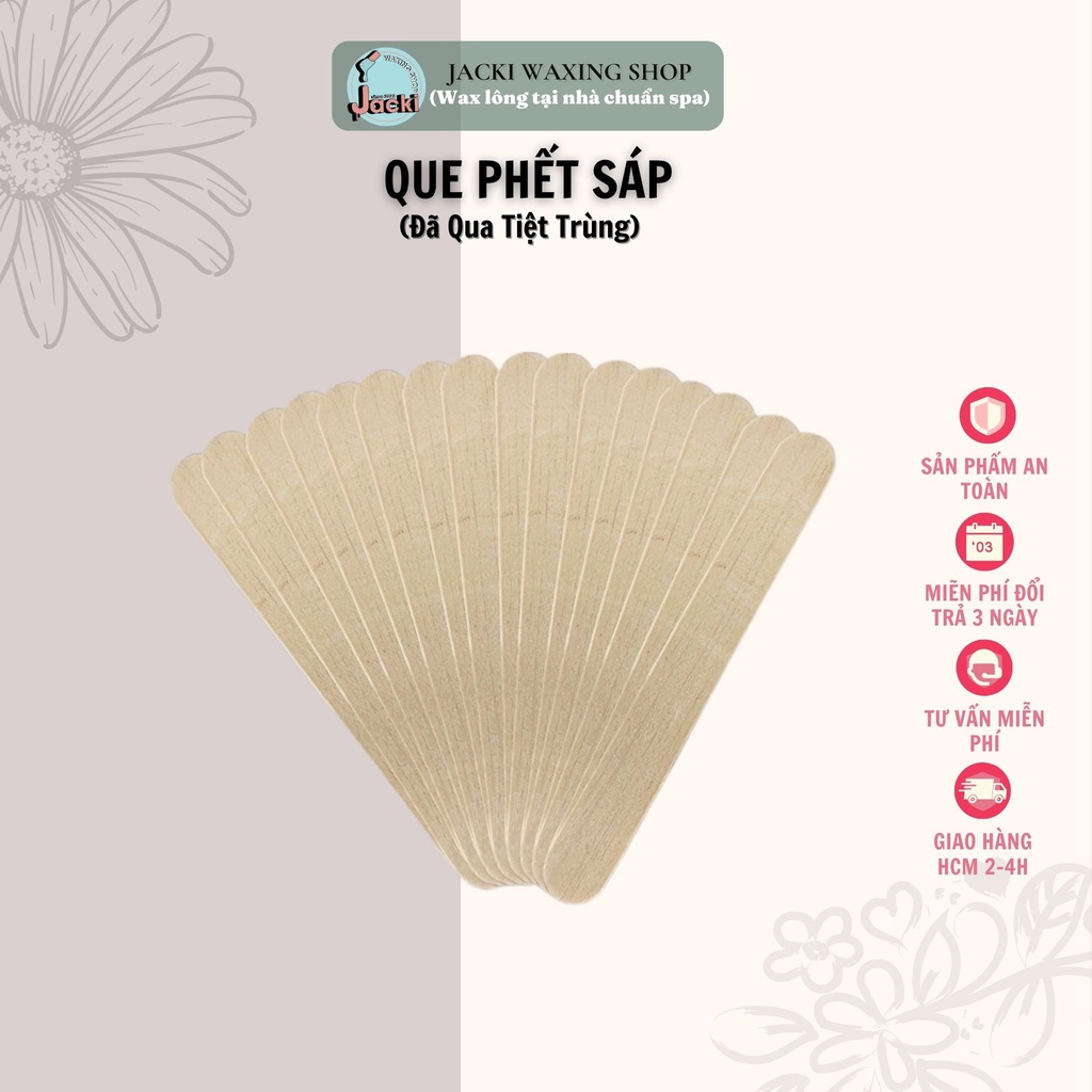 Que Gỗ Phết Sáp Wax Lông