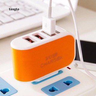 💥Sale sốc💥 Cốc Sạc 3 Cổng Usb siêu tiện lợi có đèn led dùng mọi điện thoại