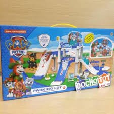 Đồ chơi mô hình biệt đội 4 chó cứu hộ lắp ráp cầu tuột cho bé từ 3+ Tuổi