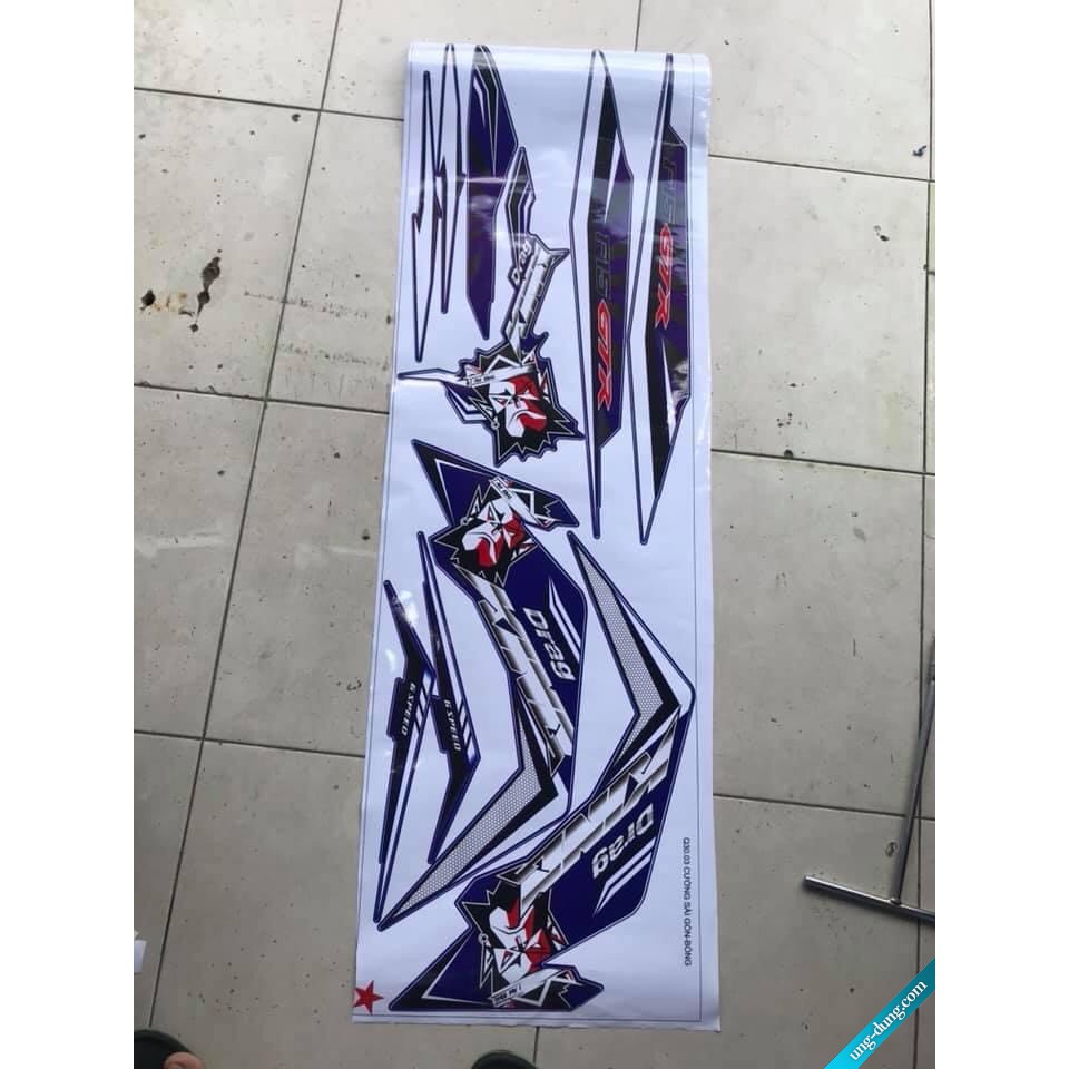 Tem rời Winner V1 King Drang xanh trắng (B)