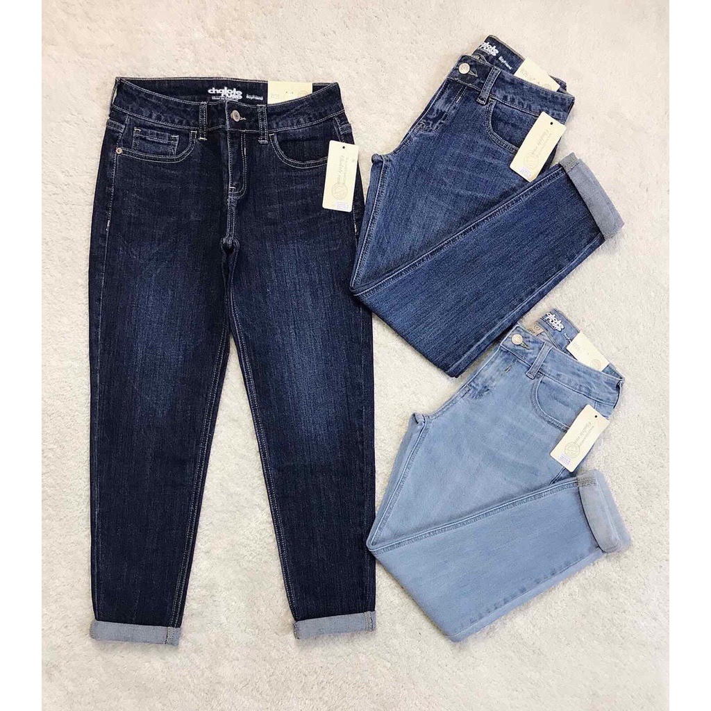 QUẦN JEAN BAGGY BASIC XANH ĐẬM JEAN LOẠI 1 CO GIÃN 4 CHIỀU