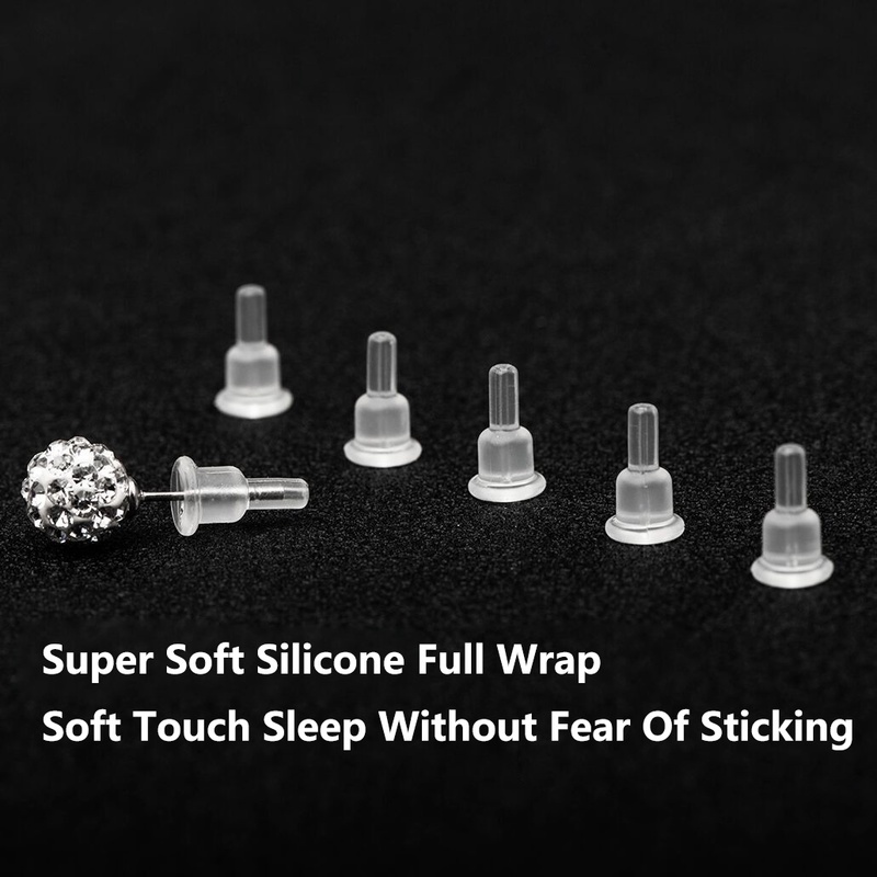 Nút Bịt Tai Bằng Cao Su Silicone Mềm Trong Suốt An Toàn DIY