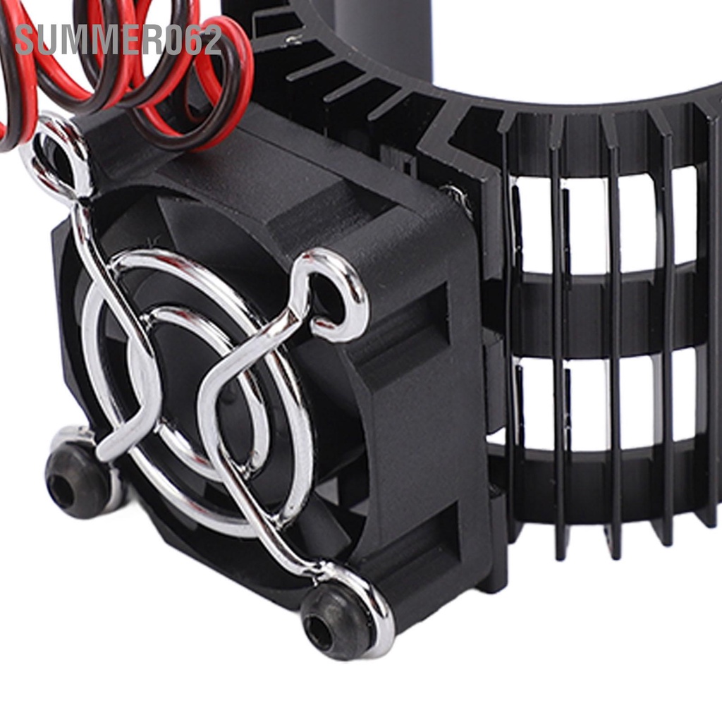 Summer062 Bộ tản nhiệt động cơ với quạt làm mát Hợp kim nhôm 36mm Phù hợp 540 550 chải 3650 3660 Không chổi than
