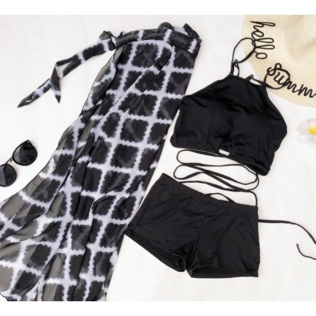 Set đồ bơi, bikini đi biển 3 mảnh siêu đẹp