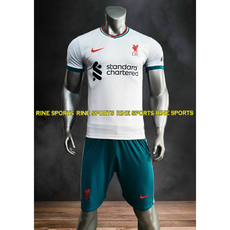 Bộ áo bóng đá liverpool trắng hàng việt nam cao cấp mùa giải 2021-2022