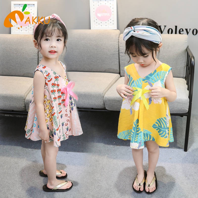 Đầm Công Chúa Ngắn Tay Cho Bé Gái