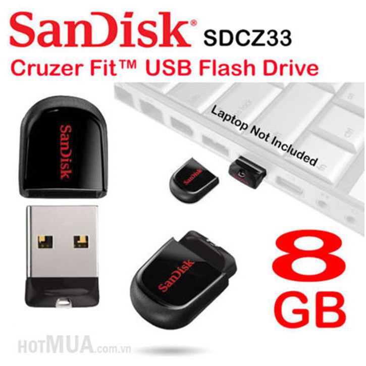 USB 8GB 2.0 CZ33 FIT Sandisk