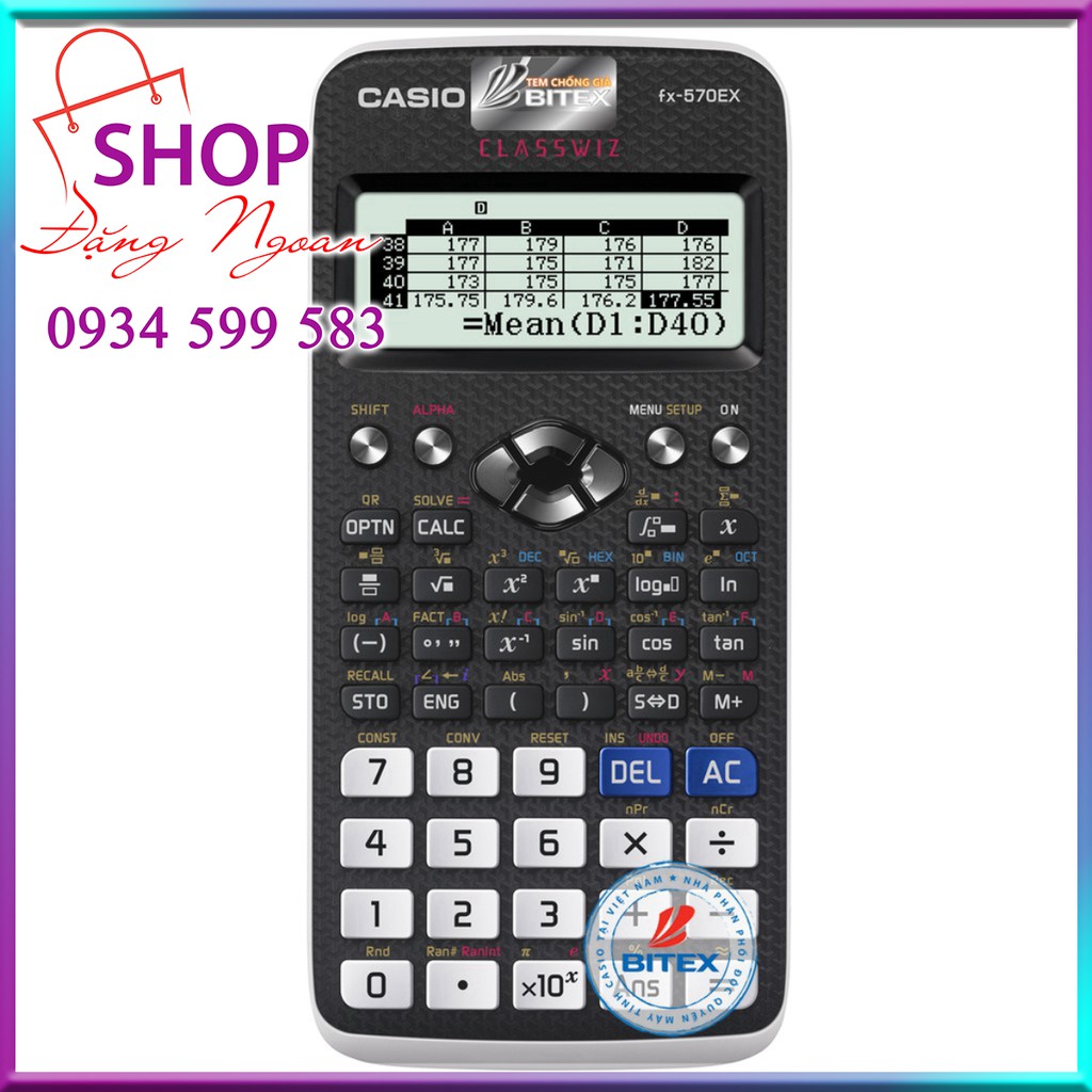 ❤️  Máy Tính Casio FX 580 VNX Hàng Chính Hãng Bảo Hành 7 Năm BITEX - Đặng Ngoan Shop