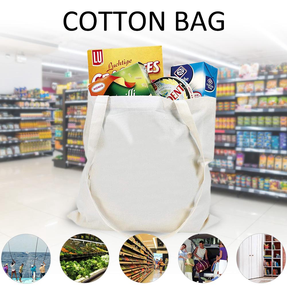 Set Túi Mua Sắm Bằng Vải Canvas Thân Thiện Với Môi Trường