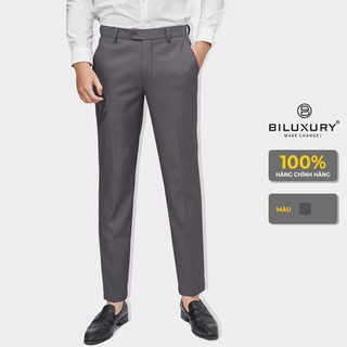 Quần âu nam Biluxury trẻ trung co giãn tốt bền màu phong cách trẻ trung lịch lãm 4QAVH002GHT