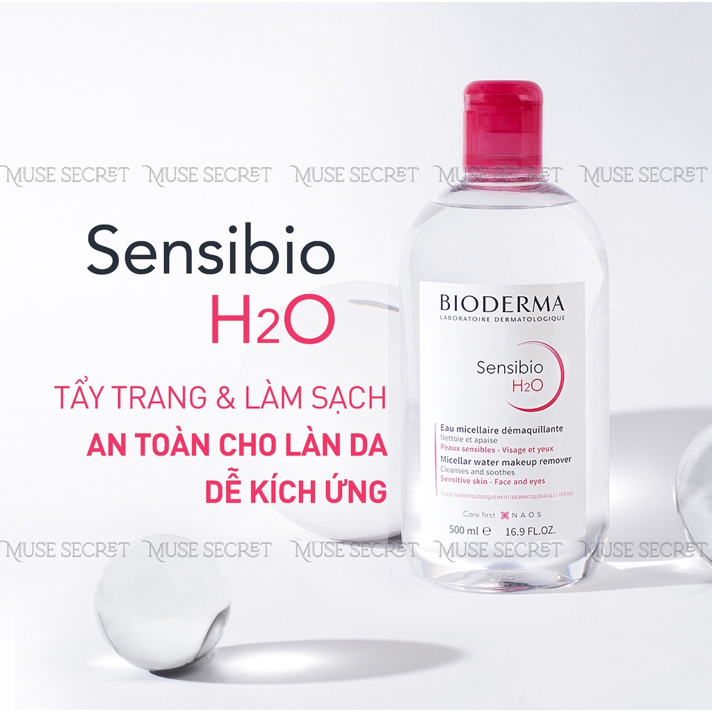[Quà Tặng Khẩu Trang] Nước Tẩy Trang Bioderma - Bioderma Xanh dành cho da dầu, Bioderma Hồng dành cho da nhạy cảm 500ml | BigBuy360 - bigbuy360.vn