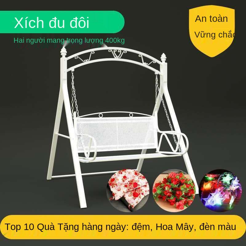 Giỏ treo ngoài trời Ghế xích đu bập bênh cho trẻ em trong nhà Vườn Võng gia đình xếp bằng sắt dày sang trọng