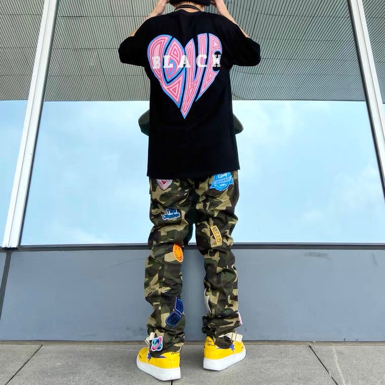 Quần CAMO CARTOON họa tiết hình thêu cao cấp