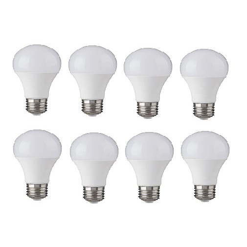 Bộ 8 bóng đèn Led BULB 12W - A60 (Trắng-Vàng)