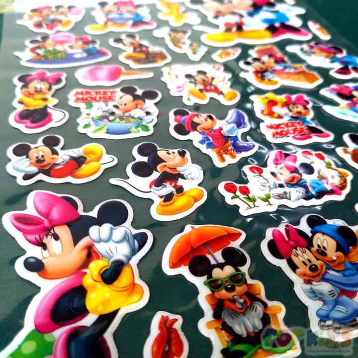 Sticker trẻ em, stcker 3d dán trang trí hoạt hình