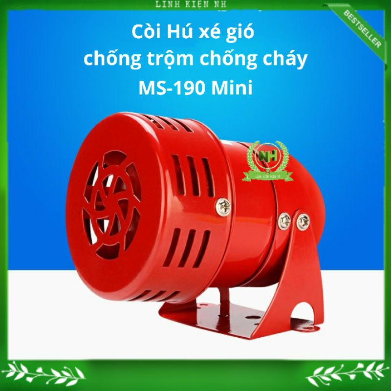 Còi Hú Vít Gió Xé Gió Động Cơ 220V Báo Động Chống Cháy Chống Trộm