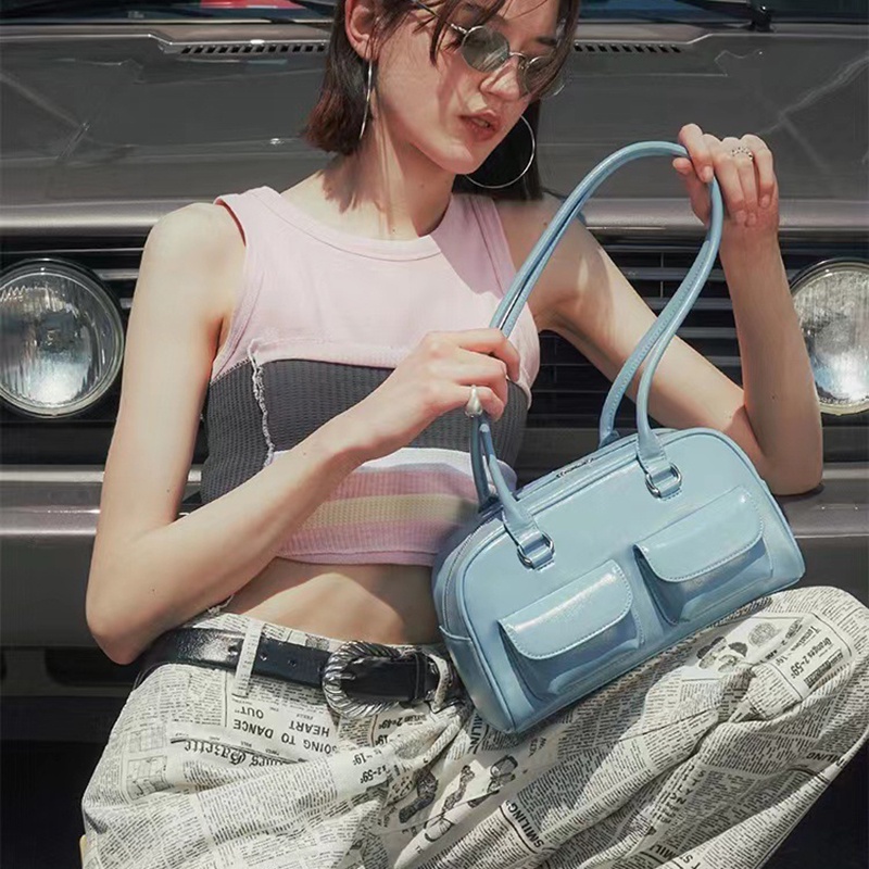 Túi đeo vai IELGY nhiều ngăn phong cách retro thời trang dành cho nữ