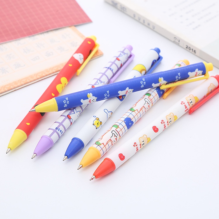 Set 6 Bút Bi Tạo Hình Động Vật Dễ Thương