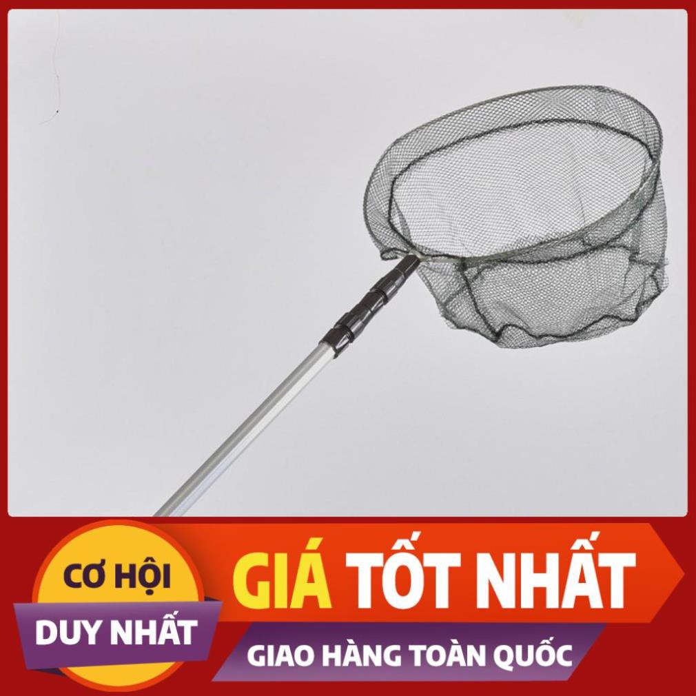 [ Xả Nhanh] Vợt Cá Gấp Gọn Vành Tròn nhôm 1m5 - 2m1