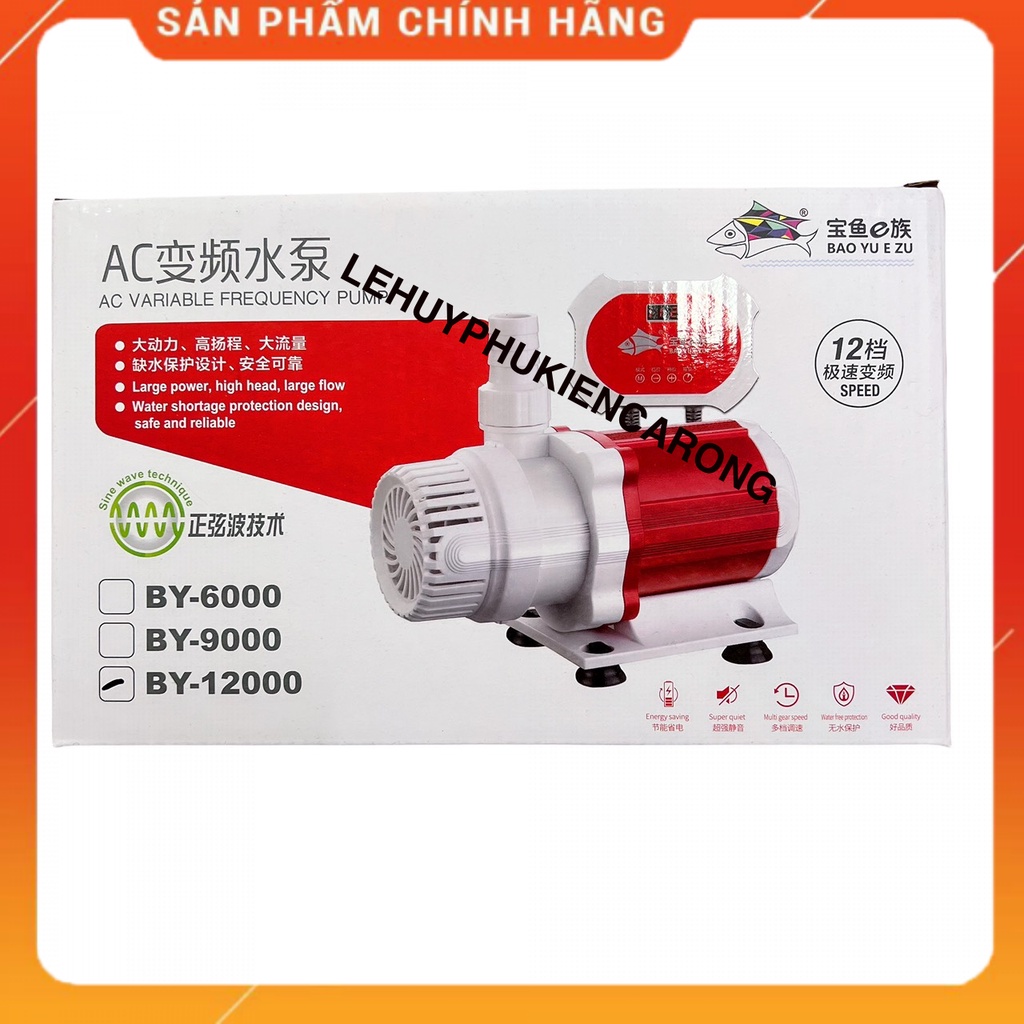Máy Bơm Bể Cá BAOYU Siêu Tiết Kiệm Điện, Có Bảng Điều Khiển 12 Chế Độ Lưu Lượng Nước BY 2000-3000-4000-6000-9000-12000