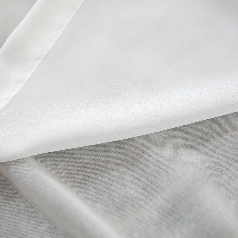 Rèm gạc trắng mềm mại như tuyết bằng sợi voan mờ trong suốt dùng trang trí nhà ban công