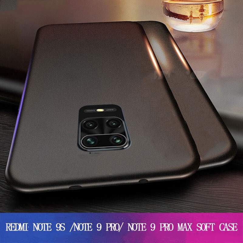Ốp điện thoại TPU cao su mềm chống sốc cho Xiaomi Redmi Note 9s Note 9 Pro Max