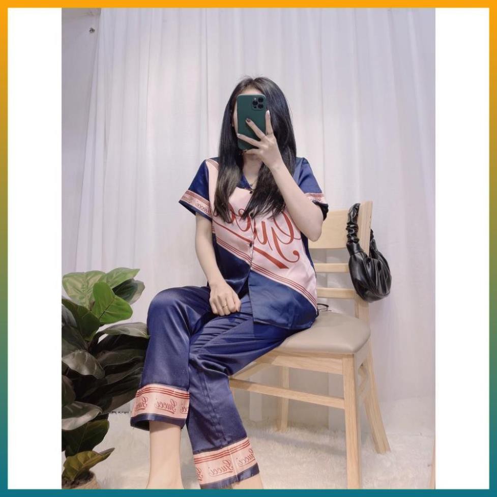 [FreeShip] Bộ Đồ Pijama- Bộ Lụa Satin Mặc Nhà Hàng Cao Cấp Loại 1