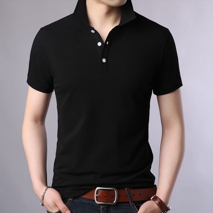 Áo phông nam cổ bẻ ngắn tay cao cấp : Chất thun cá sấu cotton 100% co giãn 4 chiều cực mềm mịn má